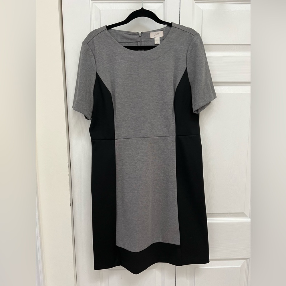 Ann Taylor Loft Dress Grey & Black